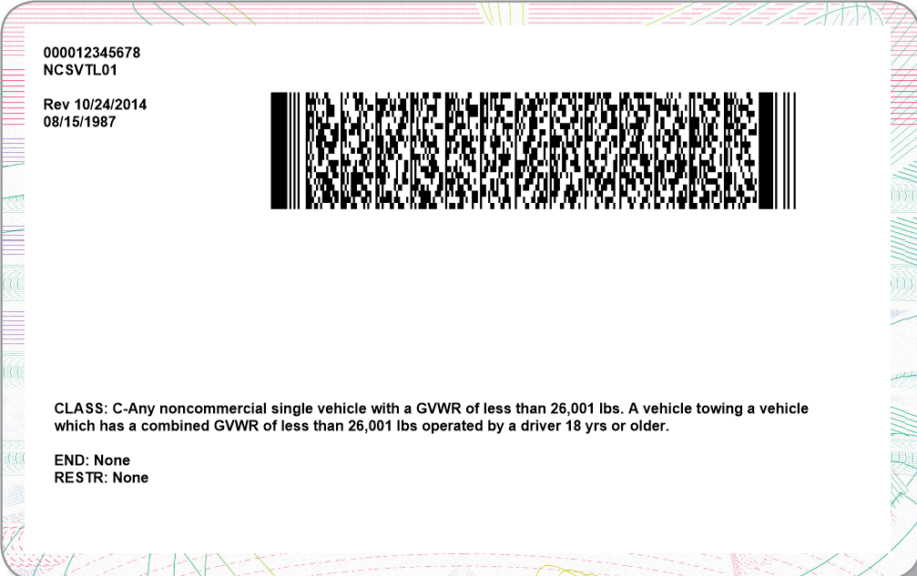 Create drivers license barcode - santawes