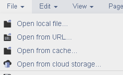 There are 4 different methods of loading a document