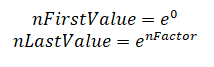 Fill lut exponential