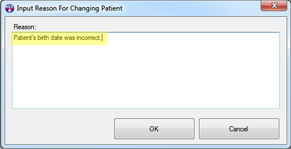 Patient Updater Patient Changed Reason