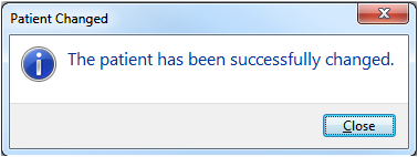 Patient Updater Patient Changed Dialog