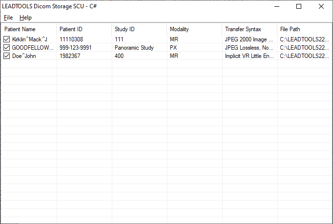 Storage SCU Client