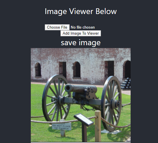 ImageViewer displayed