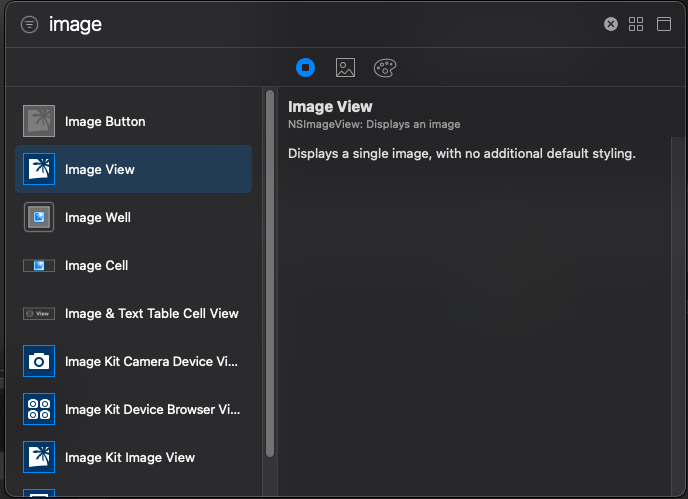 Screenshot of Image View Object.