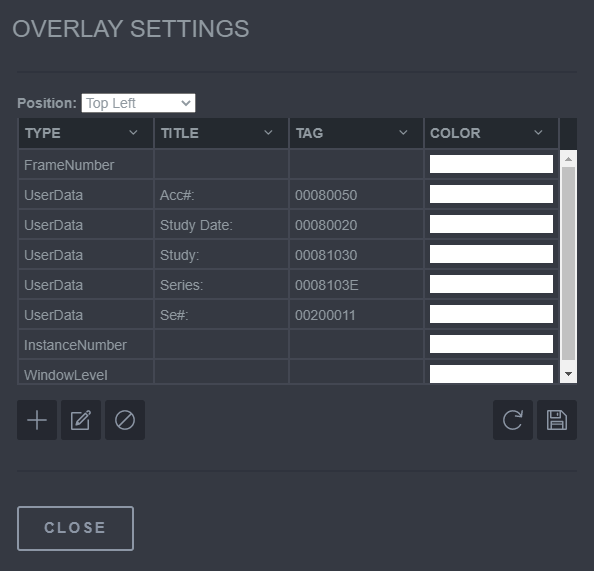 Overlay Settings