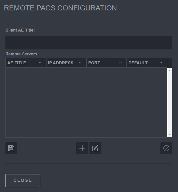 Config Remote PACS