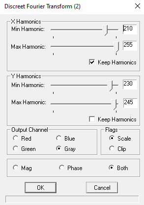 DFT Function - Settings