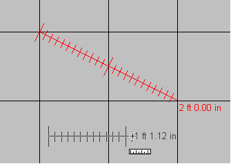 Calibrated ruler