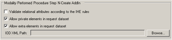 Modality Performed Procedure Step N-Create Add-in Pane