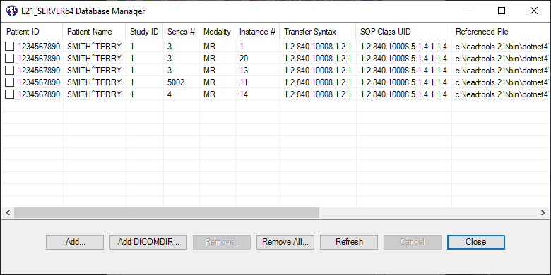 PACS Database Manager