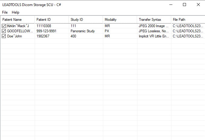 Storage SCU Client