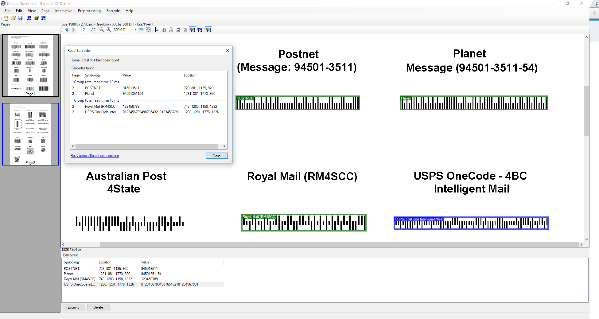 usps and 4 state barcode sdk technology leadtools usps barcode format